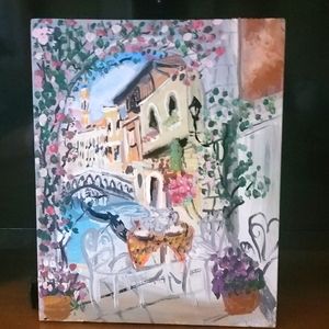 8 x 10 canvas panel acrylic painting